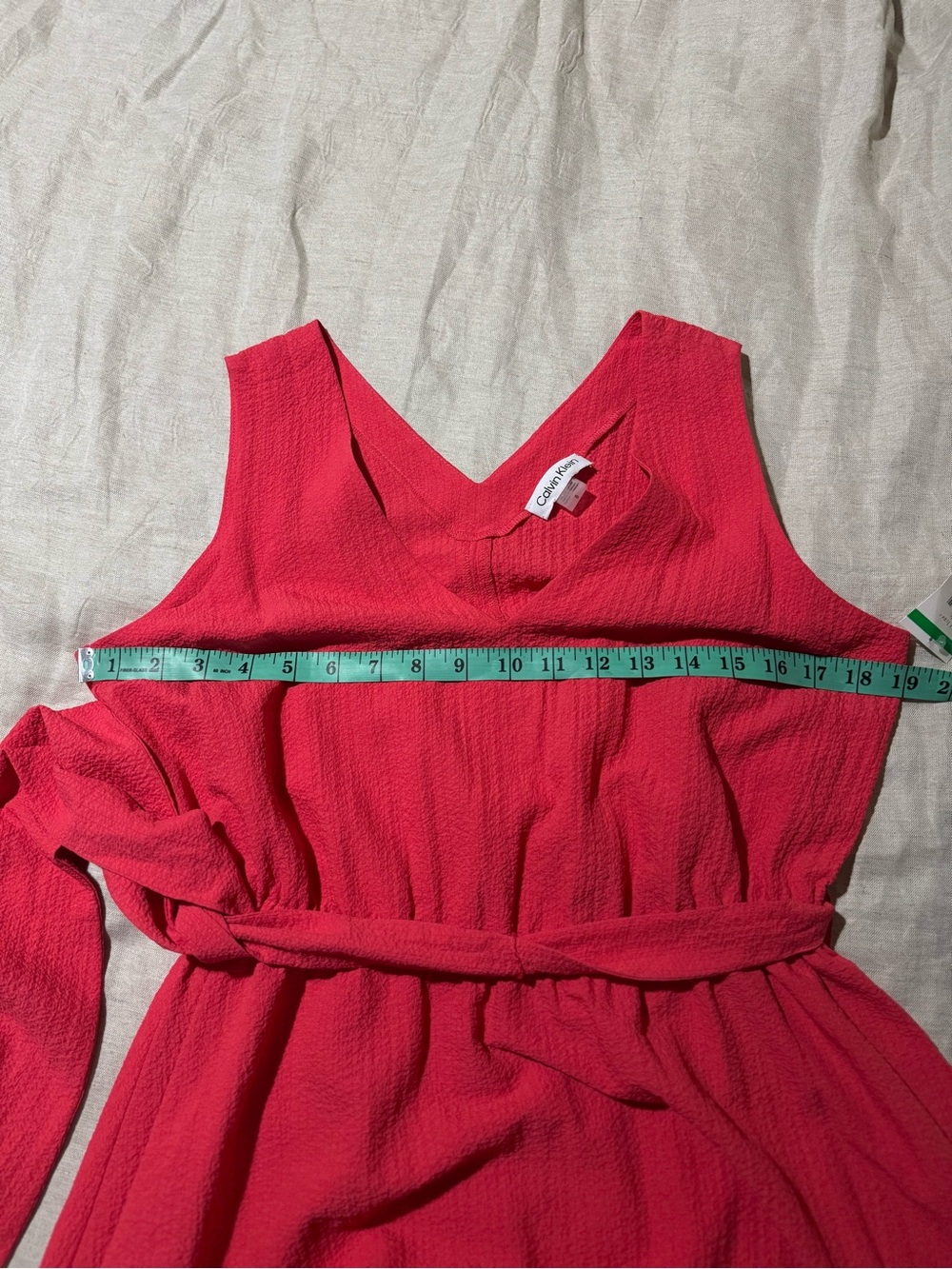 Calvin Klein Pink Tiered Ruffle Sleeveless Dress Size 8 Nwt - Picture 5 of 10